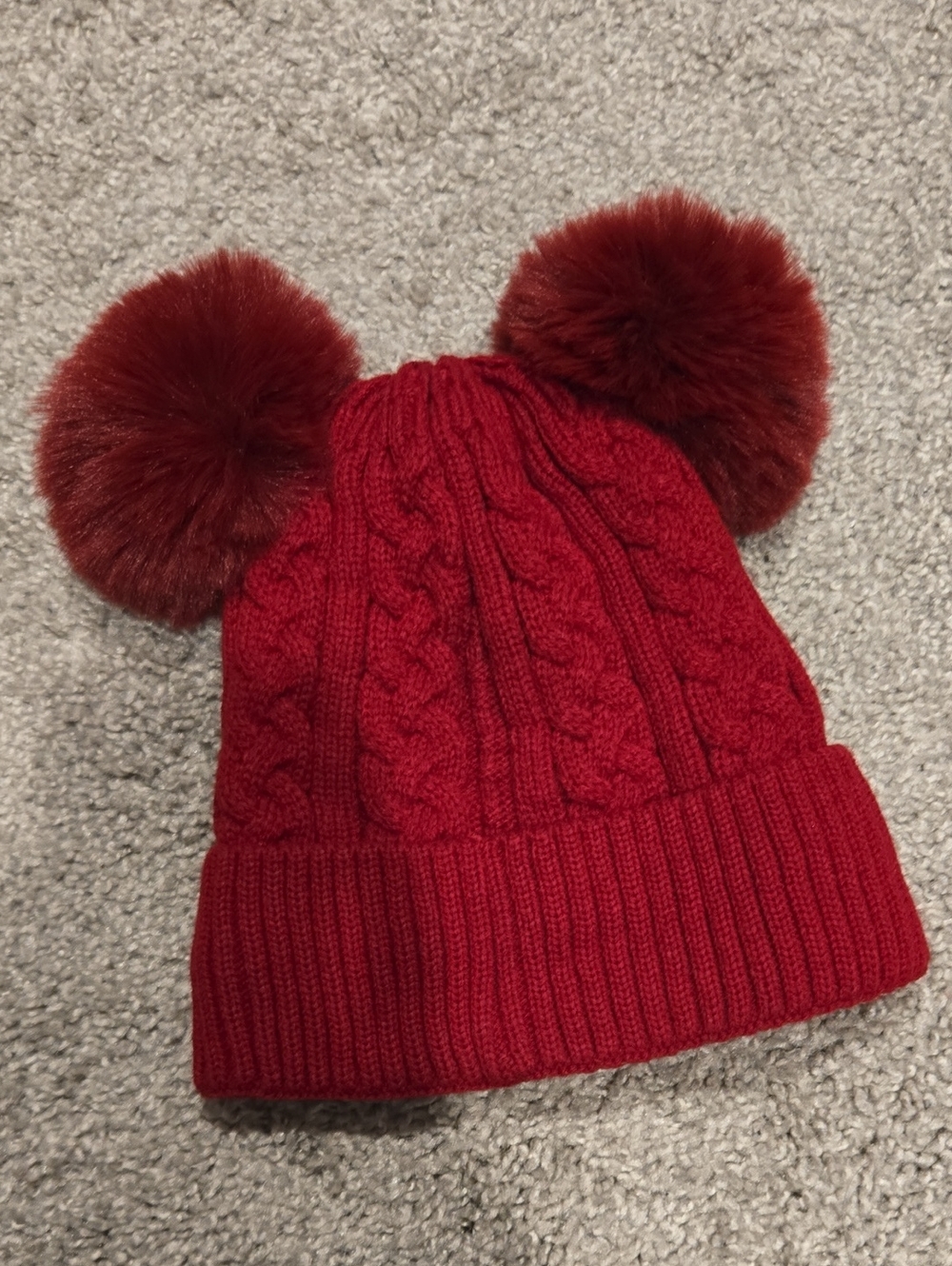 Red Knit Beanie